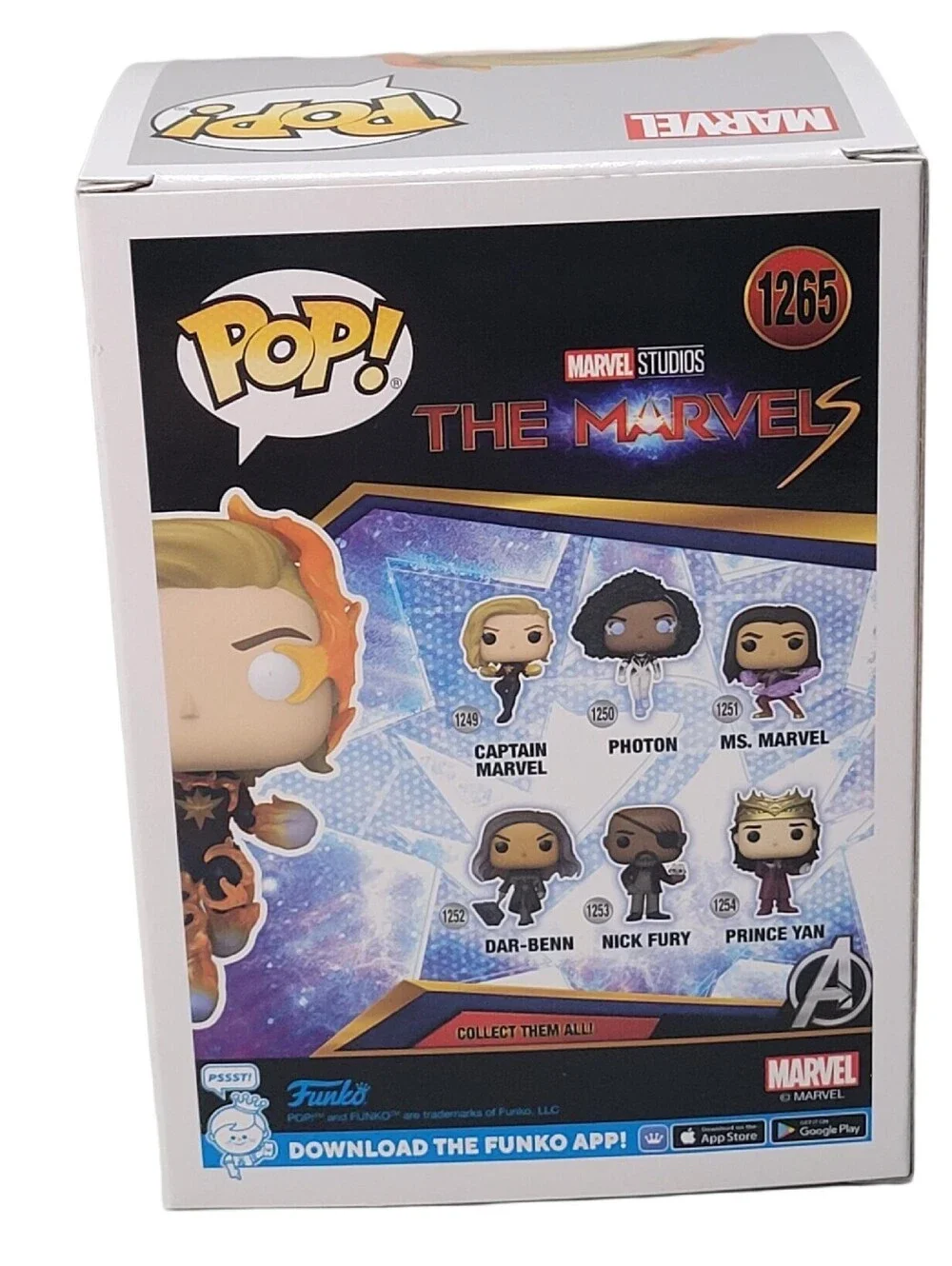 Funko Pop! Captain Marvel #1265 Marvel Collector Corps Exclusive The Marvels New